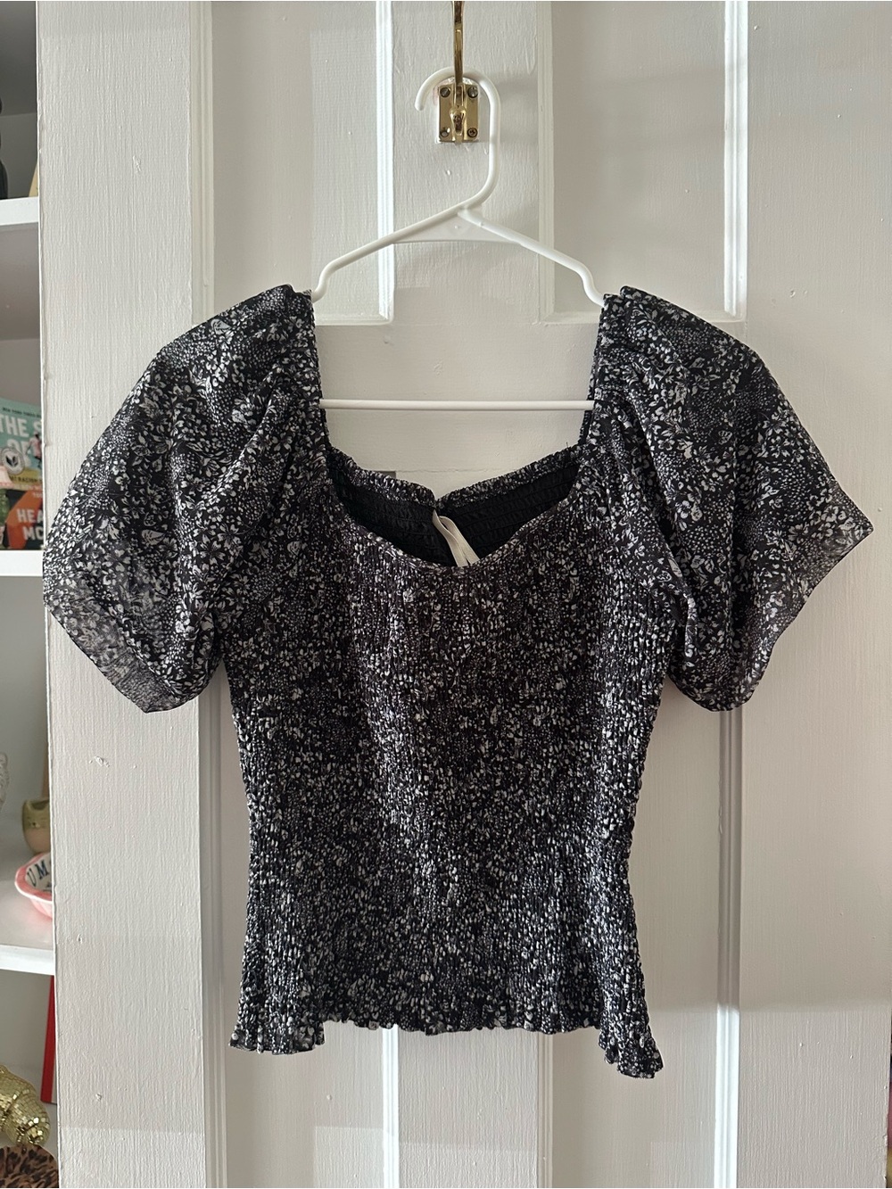 anthropologie aurelia smocked top